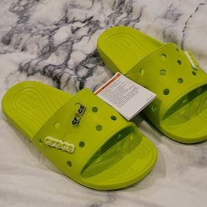 Crocs sandles, lime green